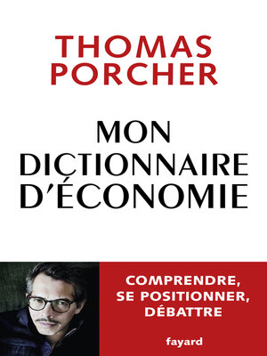 cover image of Mon Dictionnaire d'économie